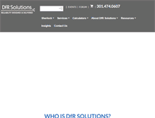Tablet Screenshot of dfrsolutions.com